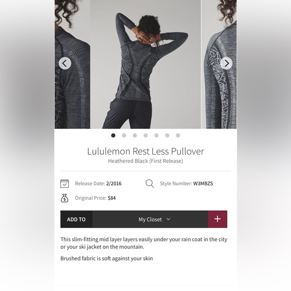 Lululemon rest less pullover Long Sleeve Top heathered edition - Picture 11 of 11